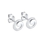 Elli - femmes clous d'oreilles spirale go basique ludique en argent sterling 925 boucles d'oreilles ...