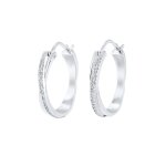 Elli - femmes croles glamour entrelaces avec cristaux en argent sterling 925 1 pieces female