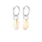 Elli - femmes créoles mer vacances tendance avec coquillages cauris en argent sterling 925 plaqué or ... Elli - femmes créoles mer vacances tendance avec coquillages cauris en argent sterling 925 plaqué or ...