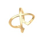 Elli - femmes croix basique blogueur dclaration en argent sterling 925 bagues 1 pieces female