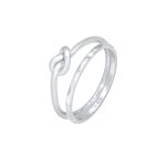 Elli - femmes duo knot trend basic minimal en argent sterling 925 bagues 1 pieces female Elli - femmes duo knot trend basic minimal en argent sterling 925 bagues 1 pieces female
