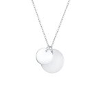 Elli - femme duo de plaquettes en argent sterling 925 colliers 1 pieces female