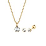 Elli - femmes elégant pendentif solitaire set clous d'oreilles avec cristaux en argent sterling 925 coffret ... Elli - femmes elégant pendentif solitaire set clous d'oreilles avec cristaux en argent sterling 925 coffret ...