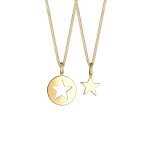 Elli - femmes ensemble toile cut - out pendentif mre enfants en argent sterling 925 colliers 1 pieces ...