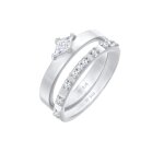 Elli - femmes ensemble solitaire fiançailles avec cristaux de zirconium en argent sterling 925 bagues ... Elli - femmes ensemble solitaire fiançailles avec cristaux de zirconium en argent sterling 925 bagues ...