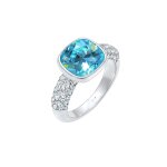 Elli premium - femmes fianailles avec cristaux en argent sterling 925 bagues 1 pieces female