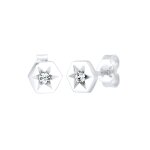 Elli - femmes étoile hexagone avec cristal en argent sterling 925 boucles d'oreilles 1 pieces female Elli - femmes étoile hexagone avec cristal en argent sterling 925 boucles d'oreilles 1 pieces female