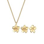 Elli - femmes frangipani fleur pendentif set clous d'oreilles en argent sterling 925 plaqué or rose coffret ... Elli - femmes frangipani fleur pendentif set clous d'oreilles en argent sterling 925 plaqué or rose coffret ...