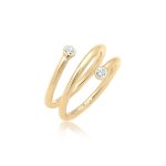 Elli - femmes enroulement géo avec cristaux en argent sterling 925 bagues 1 pieces female Elli - femmes enroulement géo avec cristaux en argent sterling 925 bagues 1 pieces female