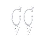 Elli - femme geo triangle tendance en (925 / 1000) argent créoles 1 pieces female Elli - femme geo triangle tendance en (925 / 1000) argent créoles 1 pieces female