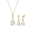 Elli premium - femmes goutte noble set pendentif d'oreilles avec cristaux en argent sterling 925 coffret ... Elli premium - femmes goutte noble set pendentif d'oreilles avec cristaux en argent sterling 925 coffret ...