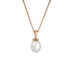 Elli - femmes intemporel filigrane avec perle de culture d'eau douce en argent sterling 925 plaqu or ...