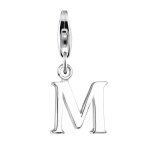 Elli - femmes lettre m initialie en argent sterling 925 charmes et pendentifs 1 pieces female