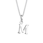 Elli - femmes lettre m pendentif en argent sterling 925 colliers 1 pieces female