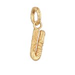 Elli - femmes lettre u look organique en argent sterling 925 plaqu or croles 1 pieces female