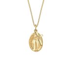 Elli - femmes madone croix pendentif spirituel en argent sterling 925 colliers 1 pieces female
