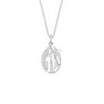 Elli - femmes madone croix pendentif spirituel en argent sterling 925 colliers 1 pieces female