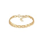 Elli - femmes maillons torsad twisted classique couleur or bracelets 1 pieces female