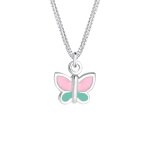Elli - femme papillon l'émail en argent sterling (925 / 1000) colliers 1 pieces female Elli - femme papillon l'émail en argent sterling (925 / 1000) colliers 1 pieces female