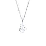 Elli - femme pendentif ancre coeur filigrane en argent sterling 925 colliers 1 pieces female