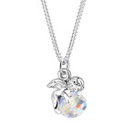 Elli - femmes pendentif ange avec cristal en argent sterling 925 colliers 1 pieces female