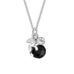 Elli - femme pendentif d'ange  l'tat brut avec cristaux en argent sterling 925 colliers 1 pieces female ...