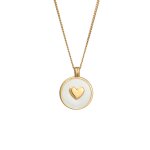 Elli - femmes pendentif c?ur coin avec émail en argent sterling 925 plaqué or colliers 1 pieces female ... Elli - femmes pendentif c?ur coin avec émail en argent sterling 925 plaqué or colliers 1 pieces female ...