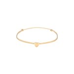 Elli - femmes pendentif c?ur lastique basique avec nylon bleu en argent sterling 925 bracelets 1 pieces ...