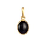 Elli - femmes pendentif classique avec onyx en argent sterling 925 charmes et pendentifs 1 pieces female ...