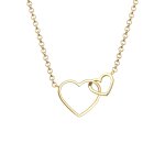 Elli - femmes pendentif coeur entrelacé en argent sterling 925 plaqué or colliers 1 pieces female Elli - femmes pendentif coeur entrelacé en argent sterling 925 plaqué or colliers 1 pieces female