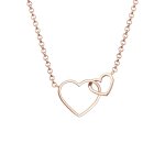 Elli - femmes pendentif coeur entrelacé en argent sterling 925 plaqué or colliers 1 pieces female Elli - femmes pendentif coeur entrelacé en argent sterling 925 plaqué or colliers 1 pieces female