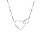 Elli - femmes pendentif coeur entrelacé en argent sterling 925 plaqué or colliers 1 pieces female Elli - femmes pendentif coeur entrelacé en argent sterling 925 plaqué or colliers 1 pieces female