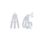 Elli - femmes créoles pendentif glamoureux avec cristaux en argent sterling 925 1 pieces female Elli - femmes créoles pendentif glamoureux avec cristaux en argent sterling 925 1 pieces female