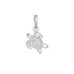 Elli - femmes pendentif caille de tortue vacances en argent sterling 925 plaqu or charmes et pendentifs ...
