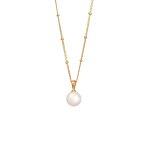 Elli - femmes pendentif elégant boules avec perles de coquillage en argent sterling 925 plaqué or colliers ... Elli - femmes pendentif elégant boules avec perles de coquillage en argent sterling 925 plaqué or colliers ...