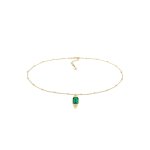 Elli premium - femme pendentif lgant avec pierre de quartz vert en argent sterling 925 colliers 1 pieces ...