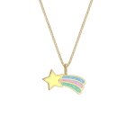 Elli - femme pendentif toile filante multicolore - (925 / 1000) argent colliers 1 pieces female