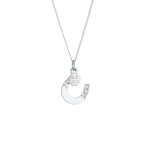 Elli - femmes pendentif fer  cheval trfle  quatre feuilles avec cristaux en argent sterling 925 colliers ...