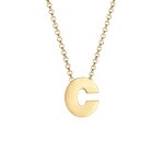 Elli - femme pendentif lettre c initiale - (925 / 1000) argent colliers 1 pieces female