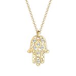 Elli - femmes pendentif main hamsa avec cristaux en argent sterling 925 plaqué or colliers 1 pieces female ... Elli - femmes pendentif main hamsa avec cristaux en argent sterling 925 plaqué or colliers 1 pieces female ...