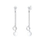 Elli - femmes pendentif d'oreilles chaîne cercle bâton géo basique en argent sterling 925 boucles d'oreilles ... Elli - femmes pendentif d'oreilles chaîne cercle bâton géo basique en argent sterling 925 boucles d'oreilles ...