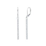 Elli - femmes pendentif d'oreilles go bton avec cristaux en argent sterling 925 boucles d'oreilles ...