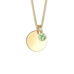 Elli - femme pendentif pierre de naissance avril de cristal (925 / 1000) argent colliers 1 pieces female ...