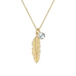 Elli - femmes pendentif plume boho avec cristal en argent sterling 925 colliers 1 pieces female Elli - femmes pendentif plume boho avec cristal en argent sterling 925 colliers 1 pieces female
