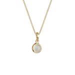 Elli - femmes pendentif rond avec pierre de lune en argent sterling 925 colliers 1 pieces female Elli - femmes pendentif rond avec pierre de lune en argent sterling 925 colliers 1 pieces female