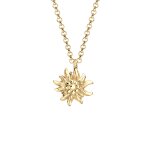 Elli - femmes pendentif symbole edelweiss costume folklorique en argent sterling 925 colliers 1 pieces ...