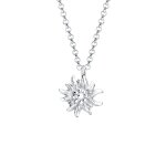 Elli - femmes pendentif symbole edelweiss costume folklorique en argent sterling 925 colliers 1 pieces ...