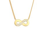 Elli - femmes pendentif symbole de l'infini avec cristaux en argent sterling 925 colliers 1 pieces female ...