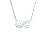 Elli - femmes pendentif symbole de l'infini avec cristaux en argent sterling 925 colliers 1 pieces female ...