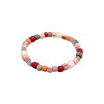 Elli - femmes perles de verre multicolores avec perles de culture d'eau douce en argent sterling 925 ...